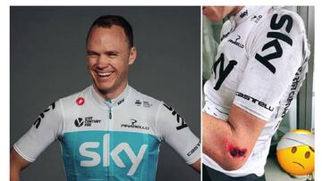 Chris Froome sufre una caída entrenándose en Sudáfrica