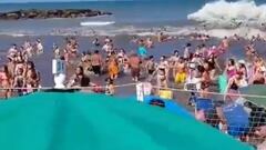 Un muerto y 35 heridos por una ola espuria en Argentina