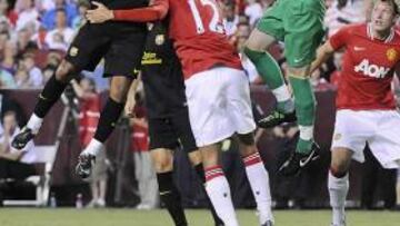 <b>REENCUENTRO. </b>Thiago y De Gea se vieron de nuevo las caras, esta vez como rivales.