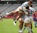 Argentina venció a Sudáfrica y se metió en semis de rugby 7