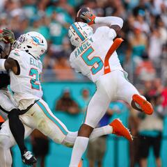 Miami Dolphins sobreviven a Las Vegas Raiders con intercepción de último segundo