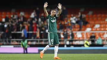 Joaqu&iacute;n, en Mestalla. 