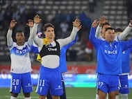 Futbol, Universidad Catolica vs Universidad de Concepcion
Fase de grupos, Copa de la Liga 2026.
Los jugadores de Universidad Catolica celebran el triunfo durante el partido de copa de la liga por el grupo B contra Universidad de Concepcion disputado en el estadio Claro Arena en Santiago, Chile.
22/03/2026
Jonnathan Oyarzun/Photosport
Football, Universidad Catolica vs Universidad de Concepcion
Group stage, Copa de la Liga 2026.
Universidad Catolica’s players reacts after winning during the copa de la liga match for group B against Universidad de Concepcion at the Claro Arena stadium in Santiago, Chile.
22/03/2026
Jonnathan Oyarzun/Photosport