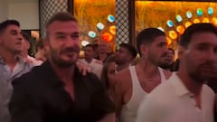 Messi junto a Beckham y De Paul en los festejos de Inter Miami