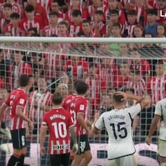 Valverde, manos en la cabeza y San Mamés ardiendo con su celebración: golazo de Bellingham