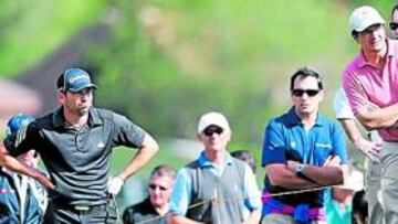 <b>DESESPERADO. </b>Sergio García se enfrentó en el fin de semana a muchos golpes complicados.