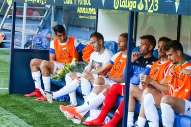 Emotivo homenaje a Reyes de sus compañeros del Extremadura.