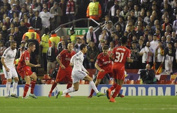 Cristiano marca el 0-1 durante la fase de grupos de la Champions League 14/15.