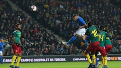 Richarlison header sees Brazil past Cameroon in Milton Keynes