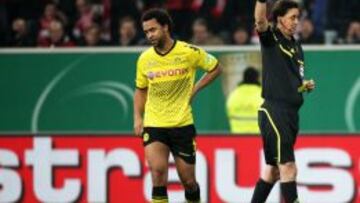 Gräfe, en un partido de la Liga alemana.