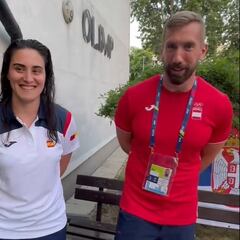 La balonmanista Patricia Encinas y el piragüista Carlos Arévalo, abanderados de España