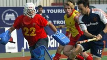 <b>DECISIVO. </B>Karel Klaver, con tres goles, acabó con la condición de invicta de España.