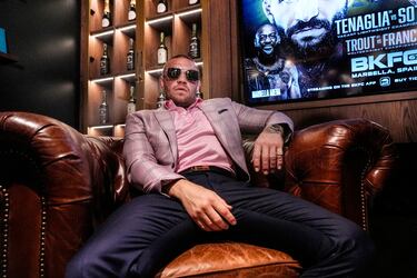 Conor Mcgregor, protagonista de la rueda prensa en el Hotel Hard Rock, presentando la velada de Bare Knuckle Fighting Championship (BKFC) entre Franco Tenaglia y Tony Soto.