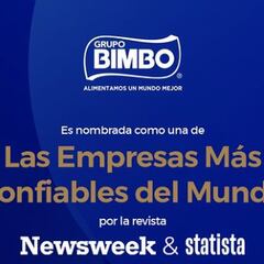 Grupo Bimbo está en el podio en el ranking de las empresas más confiables del mundo