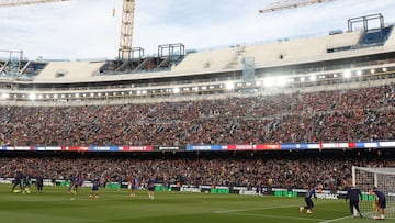 22/11/25 PARTIDO PRIMERA DIVISION
FC BARCELONA - ATHLETIC DE BILBAO
VISTA INTERIOR ESTADIO CAMP NOU OBRAS
REGRESO SEGUIDORES