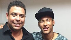 Ronaldo con Neymar.