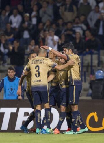 Así festeja Pumas.