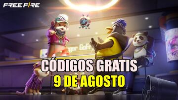 Free Fire códigos gratis 9 de agosto
