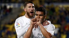 Las Palmas played the football, Real Madrid won the game