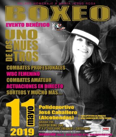 El boxeo homenajea a María Jesús Rosa este sábado