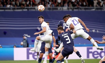 El remate del segundo gol de Rodrygo al Manchester City con el que el Real Madrid forzó la prórroga en las semifinales de la pasada Champions.