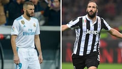 Higuaín 'señala' a Benzema
