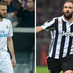 Higuaín 'señala' a Benzema