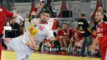 Julen Aginagalde en una acción ofensiva.