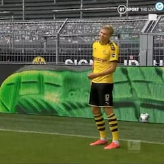 ¿Pero esto qué es? Haaland y Achraf y una celebración que va a dar cientos de GIFs