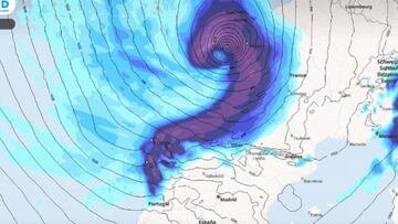La borrasca Álex entra con fuerza en España: desplome de temperaturas y nieve