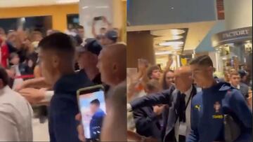 Cristiano desata la locura en el aeropuerto de Armenia