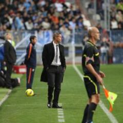 Simeone: tantas victorias como empates en La Rosaleda tras el ‘debut’
