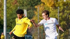 Un lance del Dortmund-Sevilla en la Youth League.