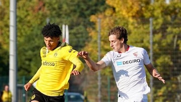 Un lance del Dortmund-Sevilla en la Youth League.