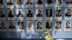 The Memorial Wall of Fallen Defenders of Ukraine in Kyiv, Ukraine, on Monday, Aug. 22, 2022. Ukrainian President Volodymyr Zelenskiy has warned that Russia "may try to do something particularly nasty, particularly cruel" as Ukraine prepares to celebrate Independence Day on Wednesday, which also marks six months since the invasion.