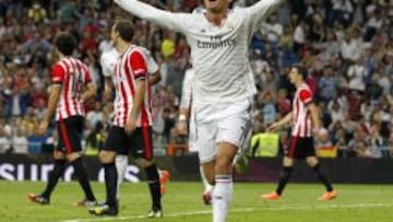 Ronaldo celebra un gol contra el Athletic.