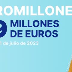 Euromillones: comprobar los resultados del sorteo de hoy, viernes 21 de julio