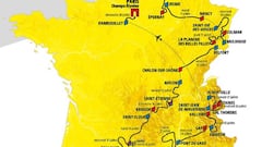 Mapa con el recorrido del Tour de Francia 2019