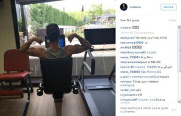 Así ha compartido Cristiano Ronaldo su recuperación en las redes sociales