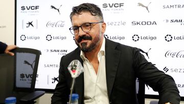 Gattuso, en su presentación.