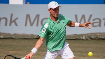 Roberto Bautista ejecuta un drive en el ATP 250 de Mallorca.