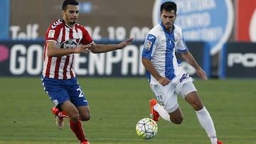 Pablo Insua con el Leganés.