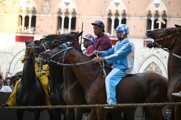 El Palio de Siena (Palio di Siena) es una carrera de caballos de origen medieval que enfrenta a los distritos de la ciudad de Siena dos veces al a?o. La primera carrera se celebra el dos de julio (Palio di Provenzano) y la segunda el 16 de agosto (Palio d