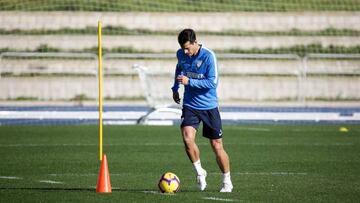 Luis Hern&aacute;ndez, en un entrenamiento.