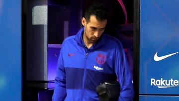 Sergio Busquets, fuera del once del Clásico por indisposición