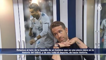 Ryan Reynolds alucinó con el vestuario del Madrid y Cristiano