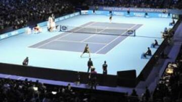 <b>RECINTO ESPECTACULAR. </b>Así lucía el O2 Arena de Londres en el partido inaugural de esta Copa Masters, entre Murray y Soderling, con el aforo totalmente completo.