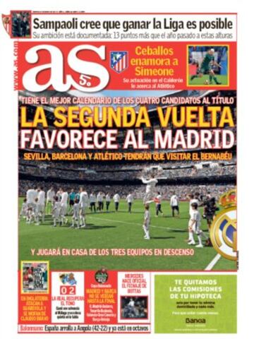 Las portadas de AS de enero