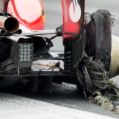 Vettel y el reventón de su Pirelli: Ferrari niega su culpa