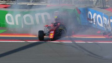 Accidente de Sainz en Zandvoort.